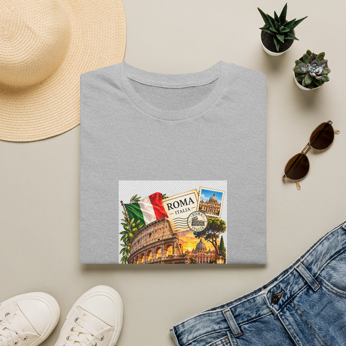 Rome Vintage Colosseum T-Shirt — Italia Travel Souvenir Tee