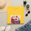 Tokyo Sakura Illustration T-Shirt — Vintage Mount Fuji & Cherry Blossom Graphic