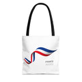 France Ribbon Tote Bag — Tricolore Travel Tote