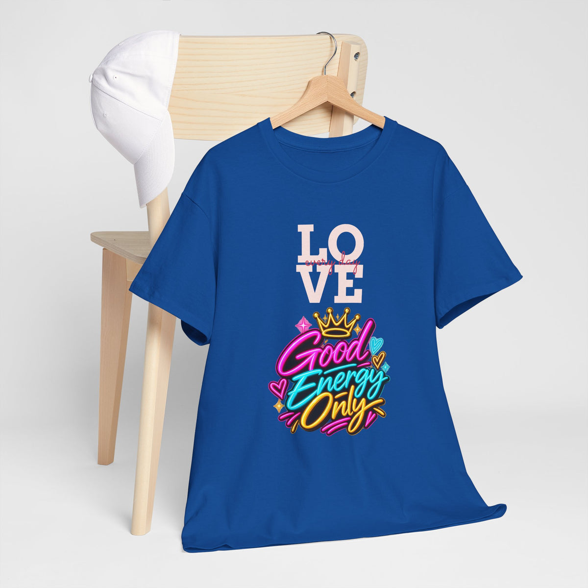 Good Energy Only T-Shirt — Love Graphic Positive Vibes Tee