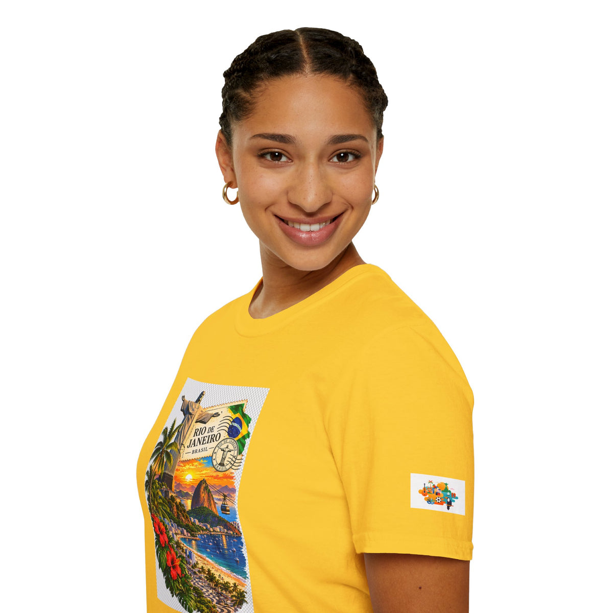 Rio de Janeiro Vintage Postcard T-Shirt — Tropical Brazil Travel Tee