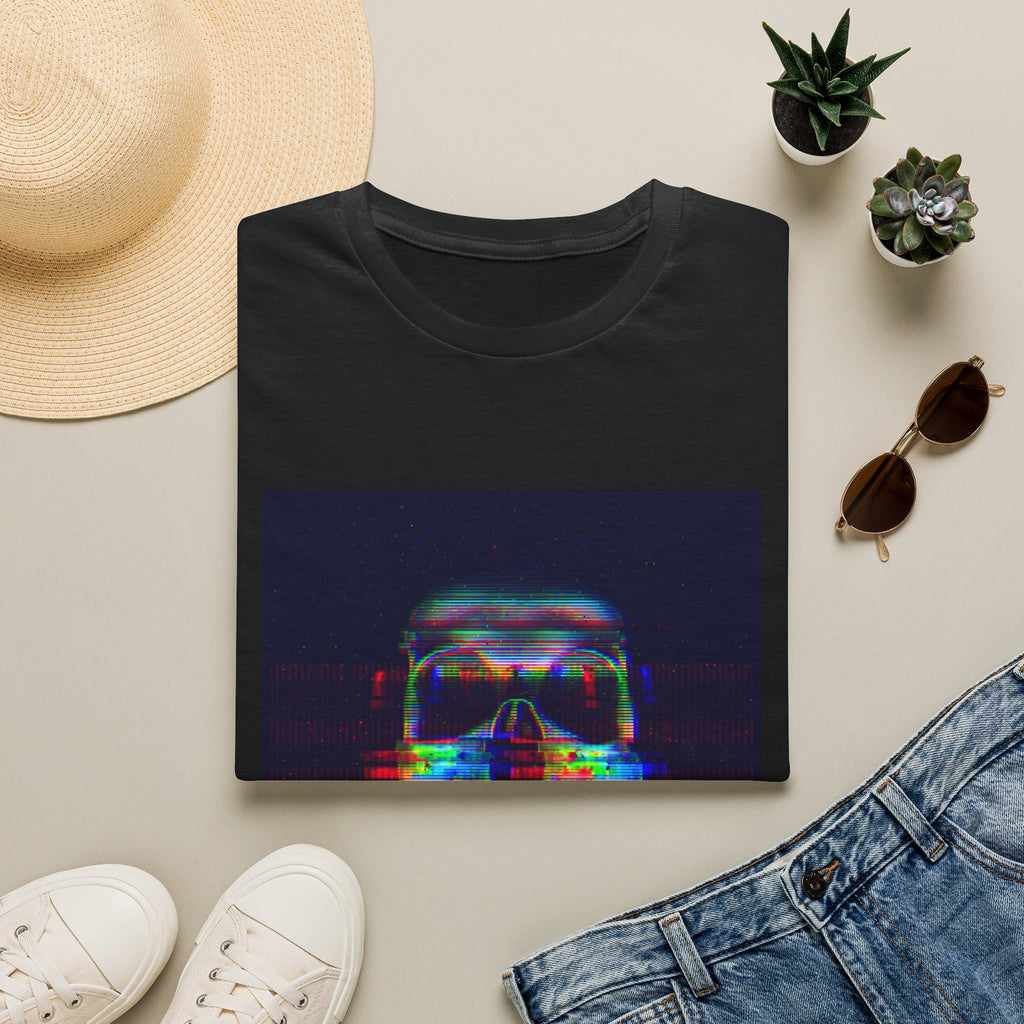 Glitch Neon Skull T-Shirt — Cyberpunk Retro Horror Tee