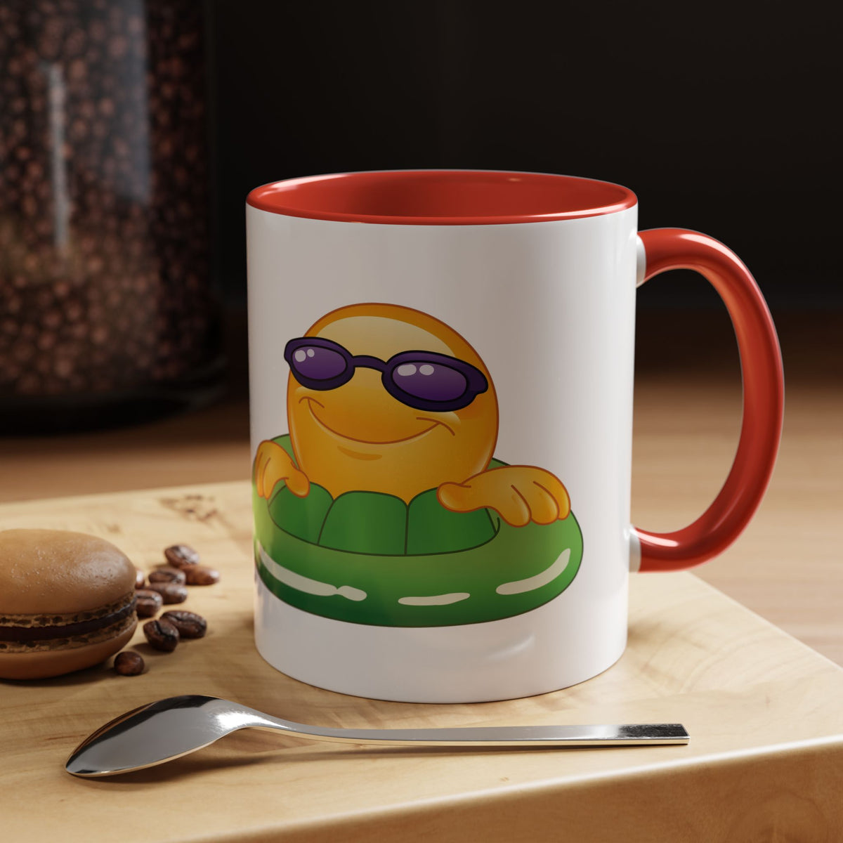 Summer Emoji Coffee Mug — Chill Floatie Design (11/15oz)