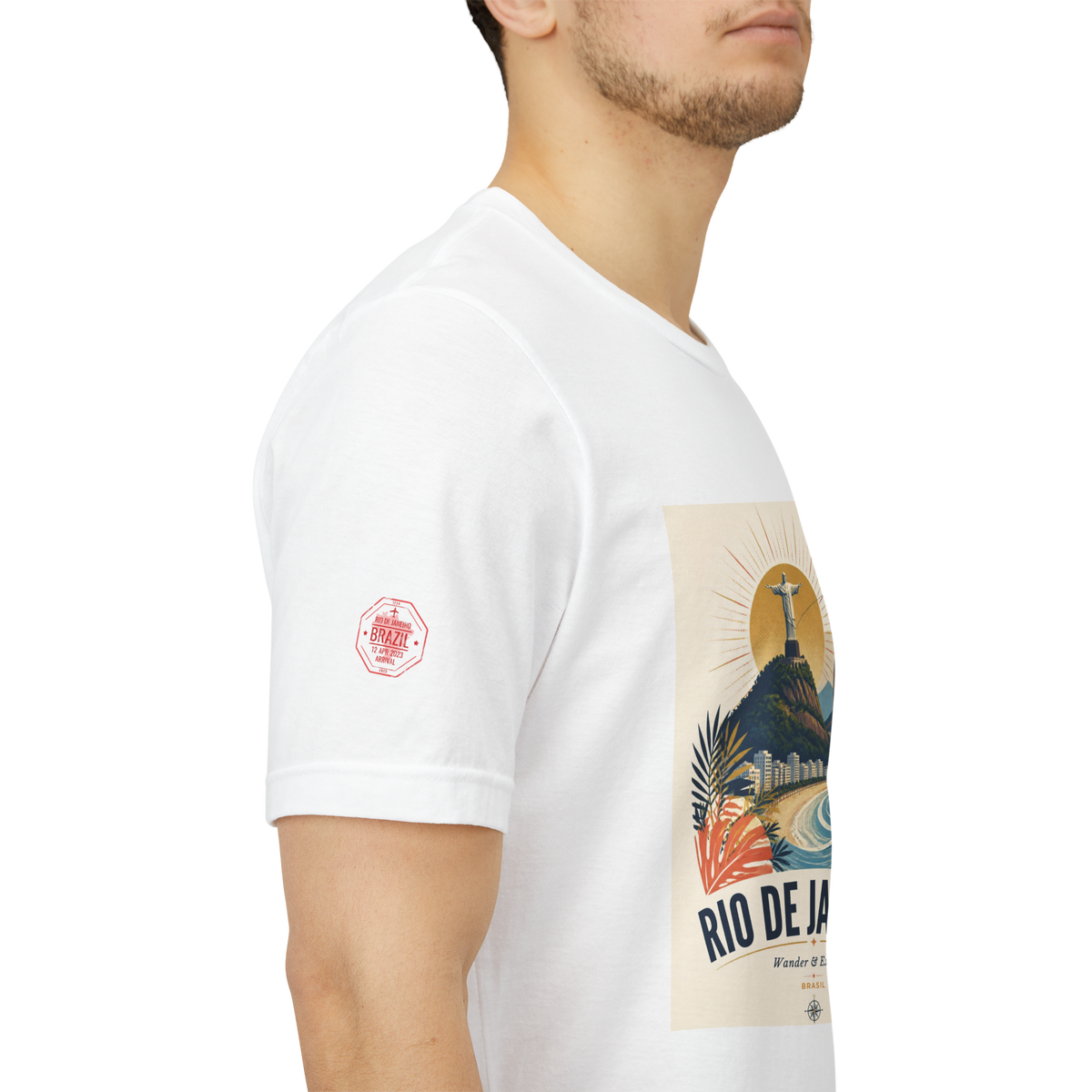 Rio de Janeiro Travel Tee — Retro Beach Surf Graphic T-Shirt