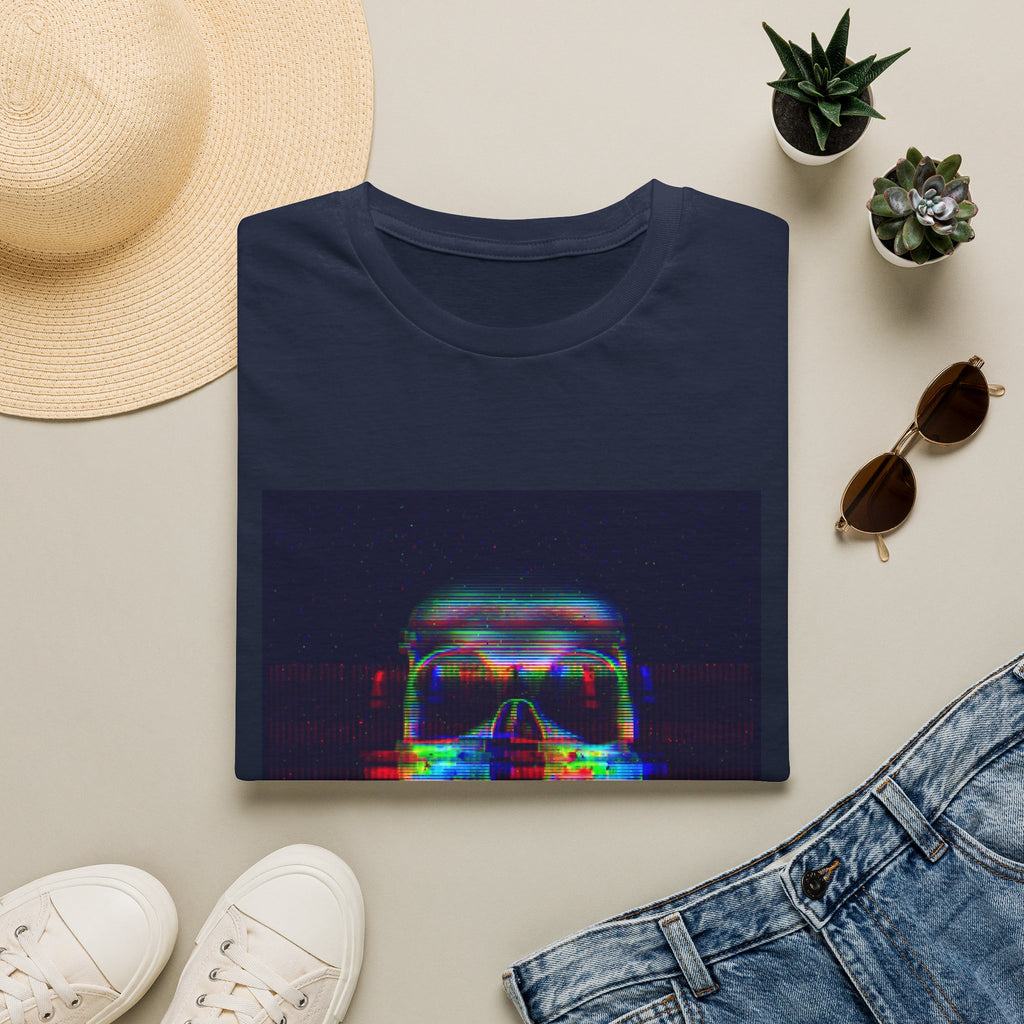 Glitch Neon Skull T-Shirt — Cyberpunk Retro Horror Tee