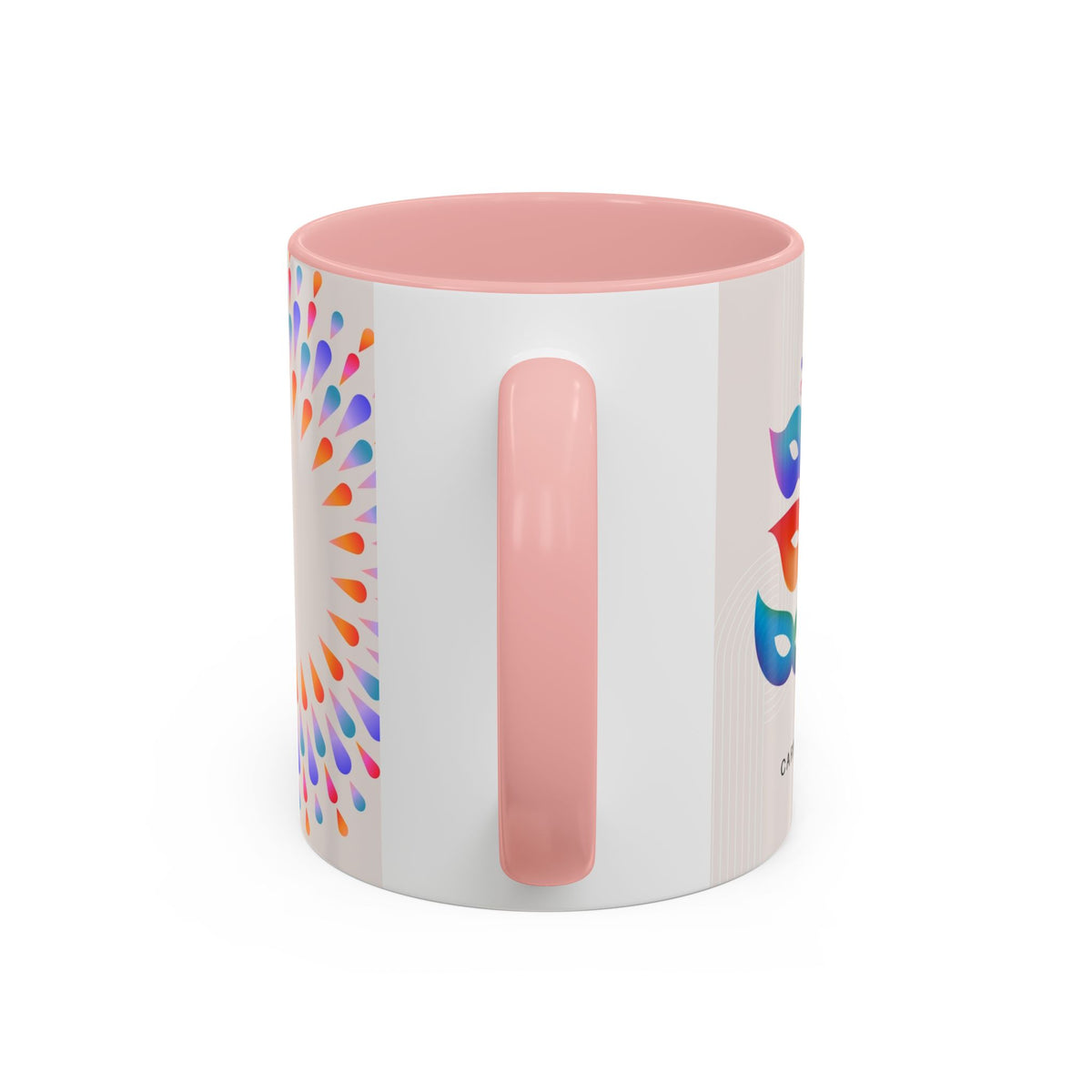 Carnival Music Accent Coffee Mug — Colorful Guitar & Mask 11/15oz