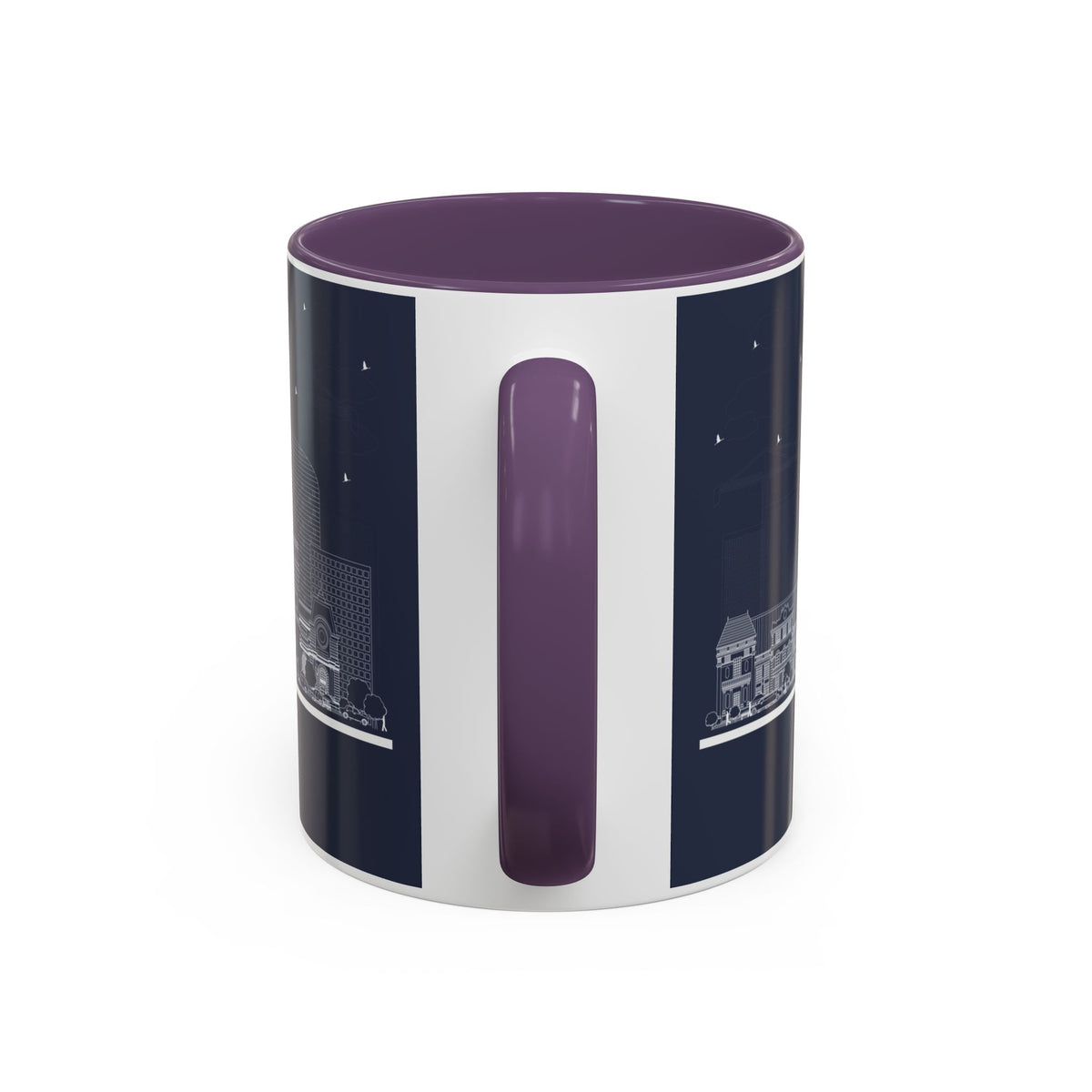 Paris Skyline Coffee Mug — Nighttime Cityscape Accent Mug