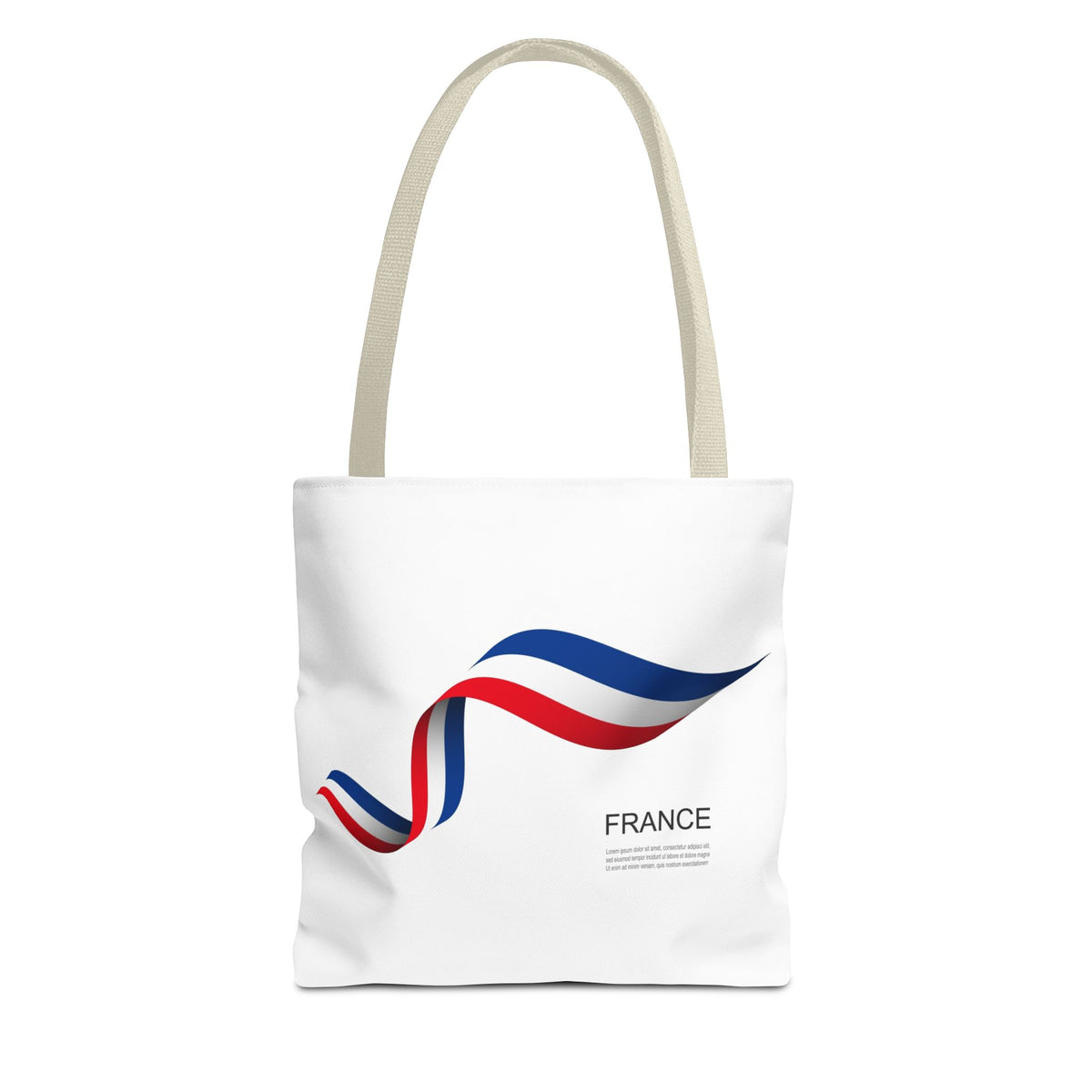 France Ribbon Tote Bag — Tricolore Travel Tote