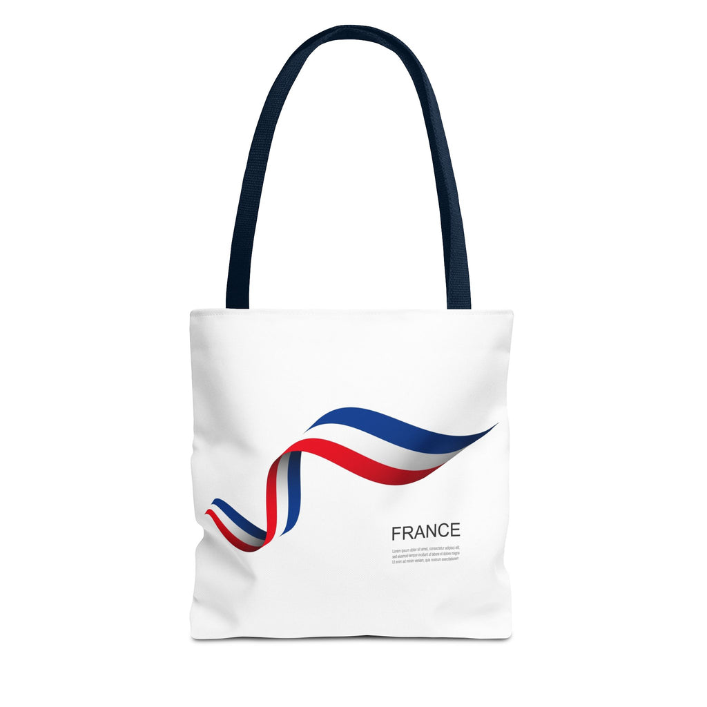 France Ribbon Tote Bag — Tricolore Travel Tote