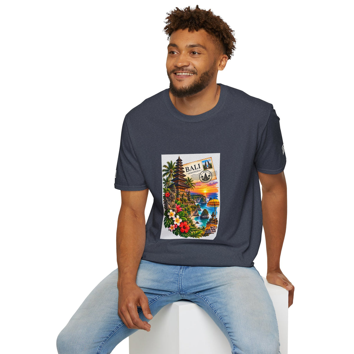 Bali Sunset Tropical T-Shirt — Vintage Island Travel Graphic