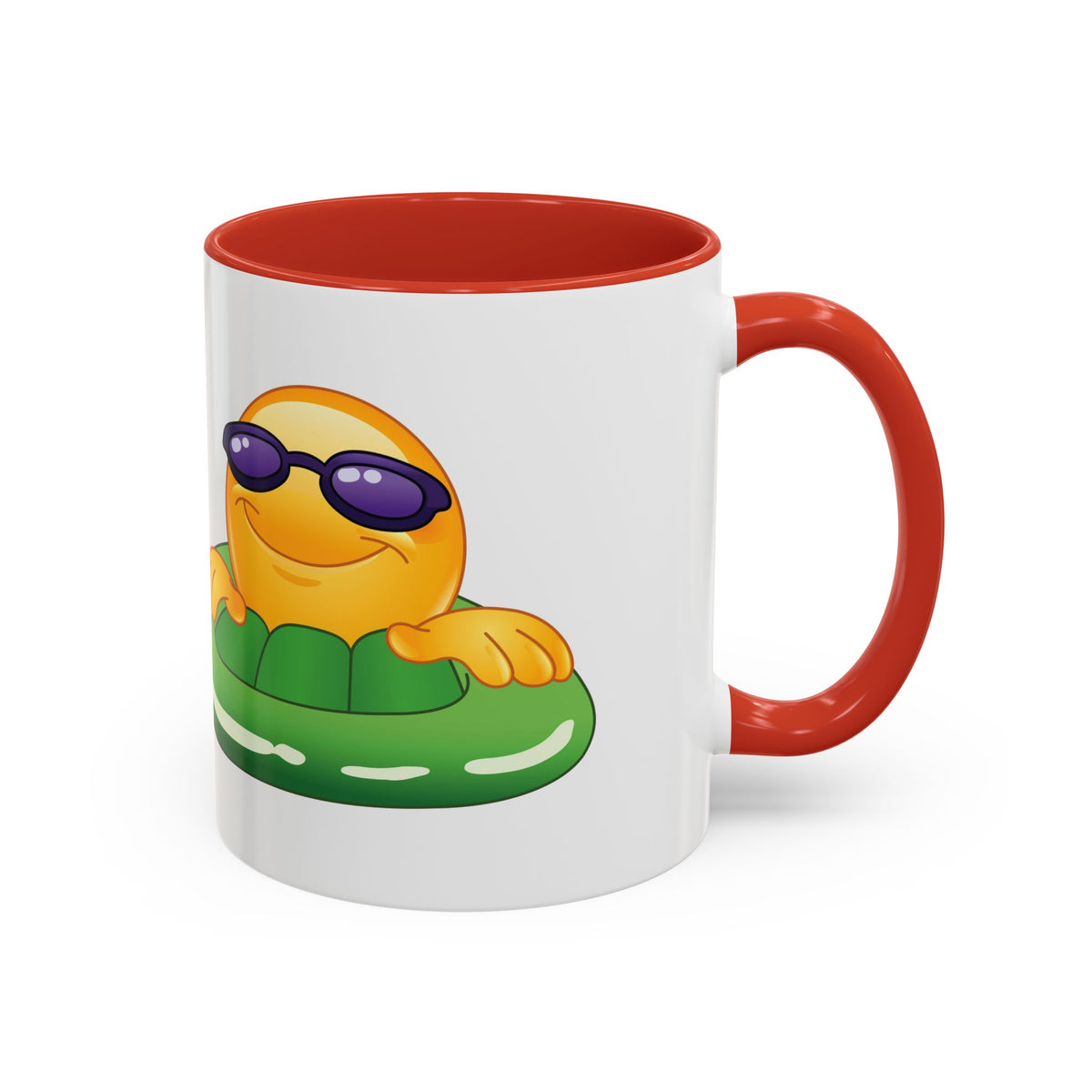 Summer Emoji Coffee Mug — Chill Floatie Design (11/15oz)