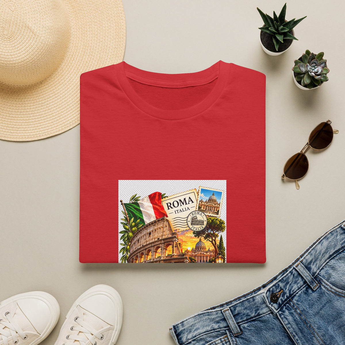 Rome Vintage Colosseum T-Shirt — Italia Travel Souvenir Tee