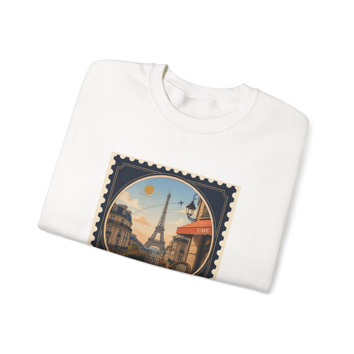 Paris Vintage Postage Stamp Sweatshirt