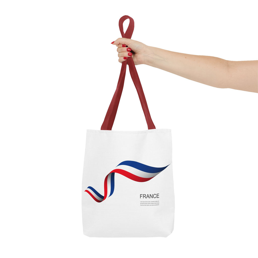France Ribbon Tote Bag — Tricolore Travel Tote