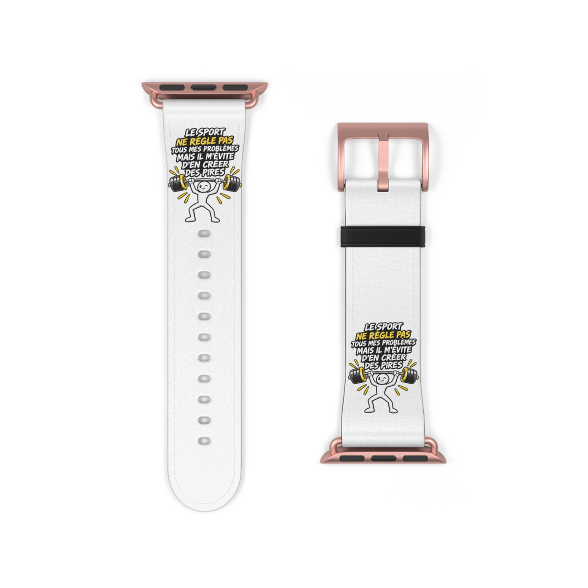 Watch Band — Motivational 'Be Sport, Be Brave' Graphic Silicone Band
