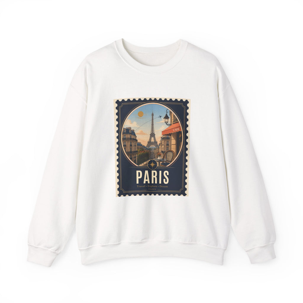 Paris Vintage Postage Stamp Sweatshirt
