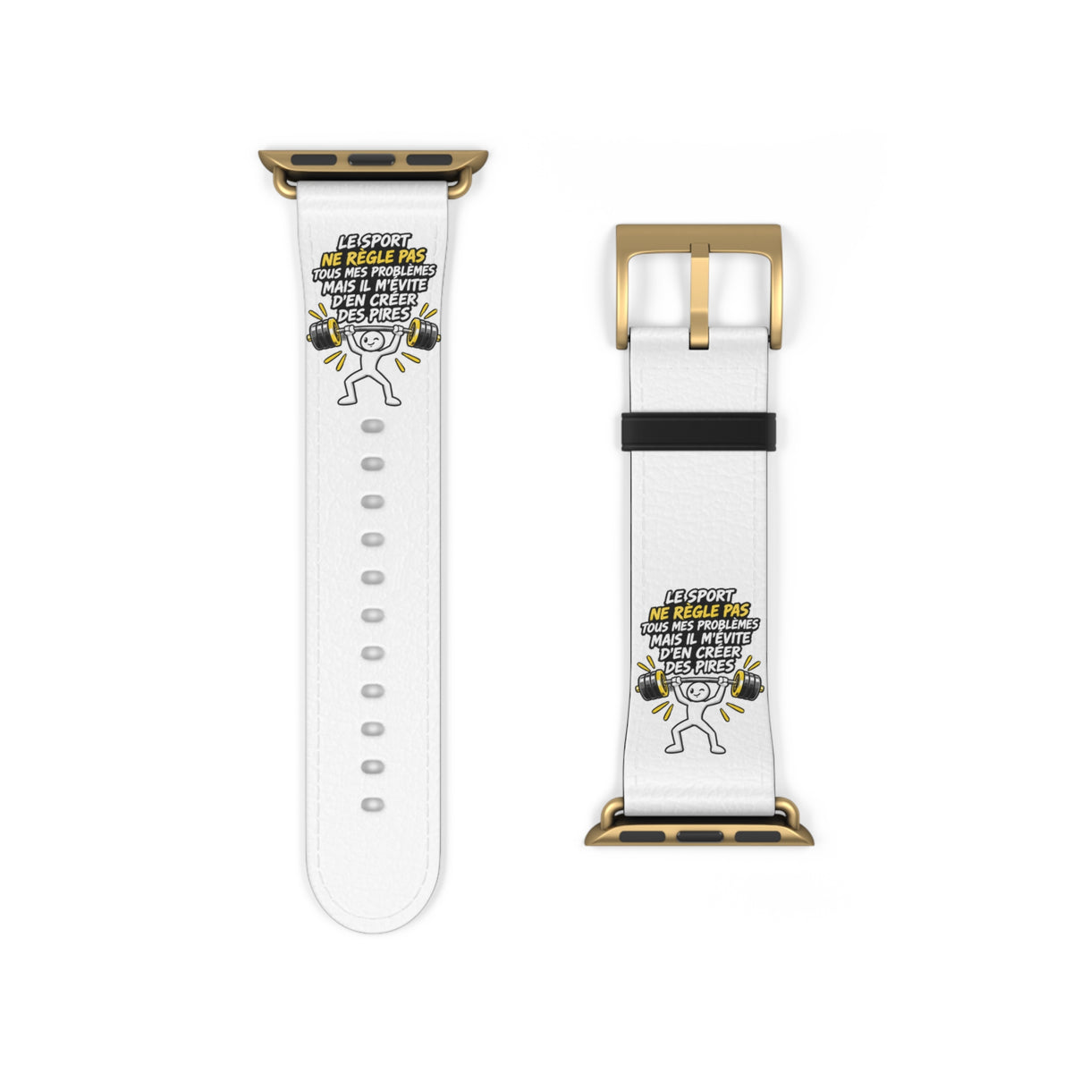 Watch Band — Motivational 'Be Sport, Be Brave' Graphic Silicone Band