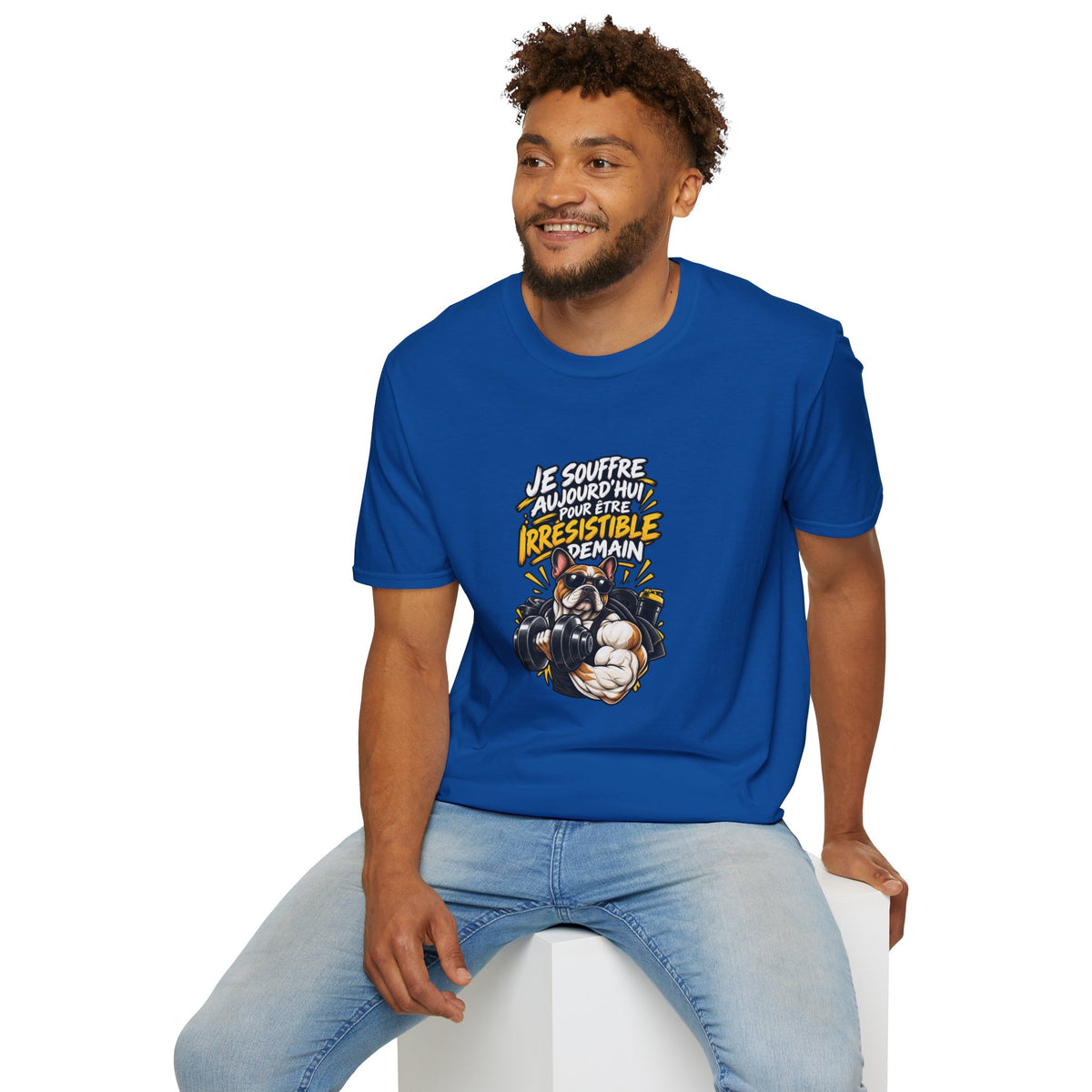 French Boxing Graphic T-Shirt — “Je souffre aujourd'hui pour être irrésistible demain”