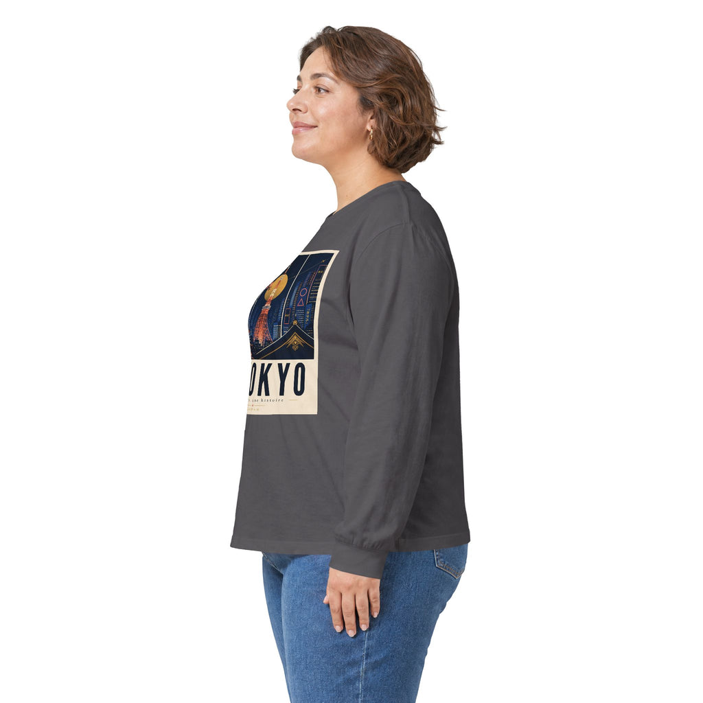 Tokyo Retro Travel Poster Long Sleeve Tee