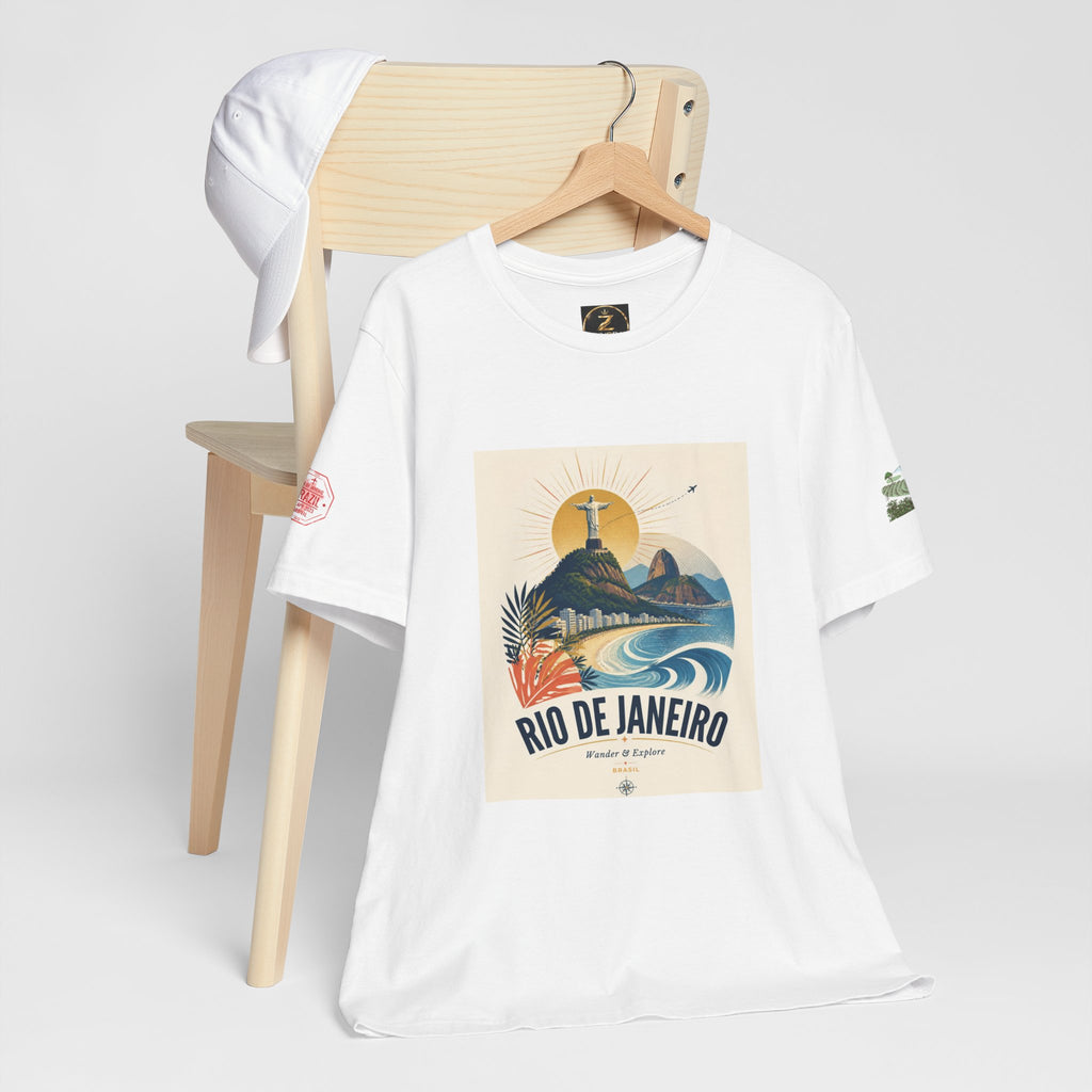 Rio de Janeiro Travel Tee — Retro Beach Surf Graphic T-Shirt