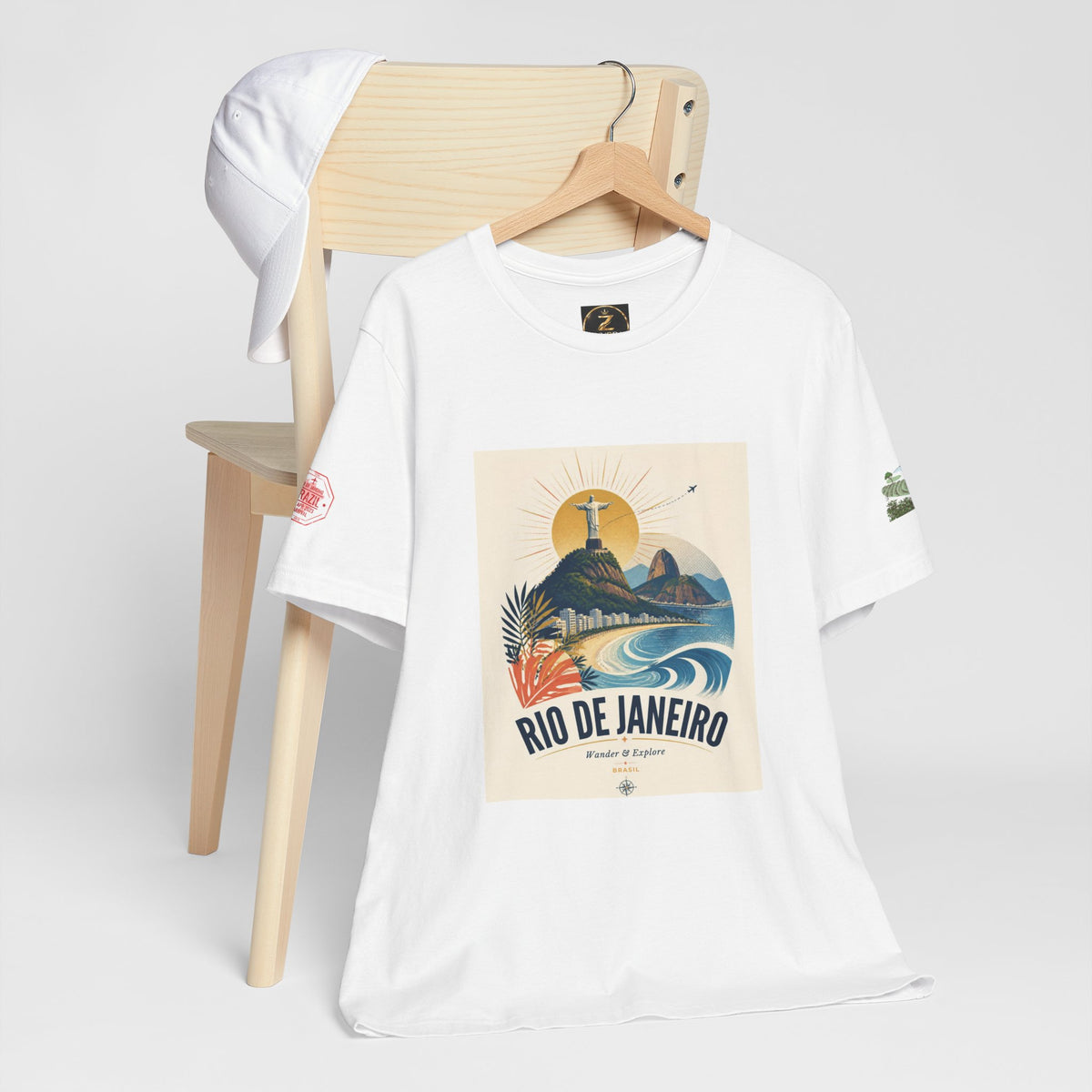 Rio de Janeiro Travel Tee — Retro Beach Surf Graphic T-Shirt