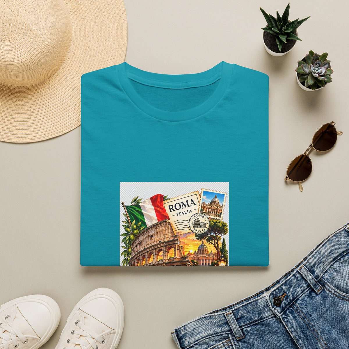 Rome Vintage Colosseum T-Shirt — Italia Travel Souvenir Tee