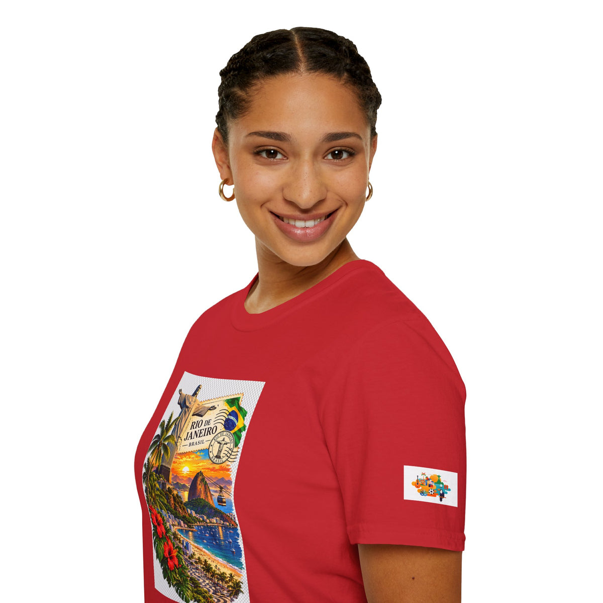Rio de Janeiro Vintage Postcard T-Shirt — Tropical Brazil Travel Tee