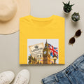 London Vintage Collage T-Shirt — Big Ben, Red Bus & Union Jack Tee