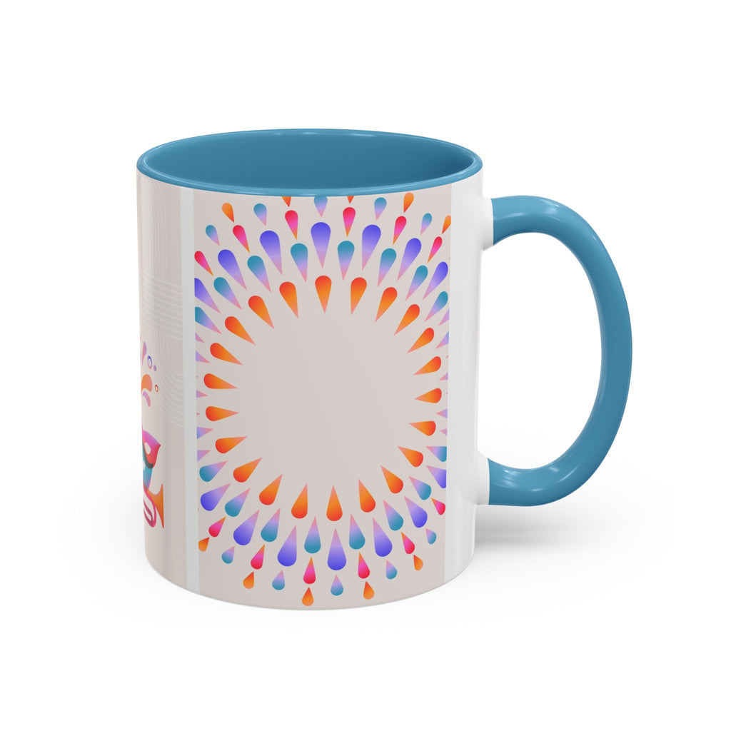 Carnival Music Accent Coffee Mug — Colorful Guitar & Mask 11/15oz
