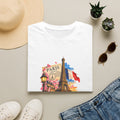 Paris Eiffel Tower Vintage Floral T-Shirt