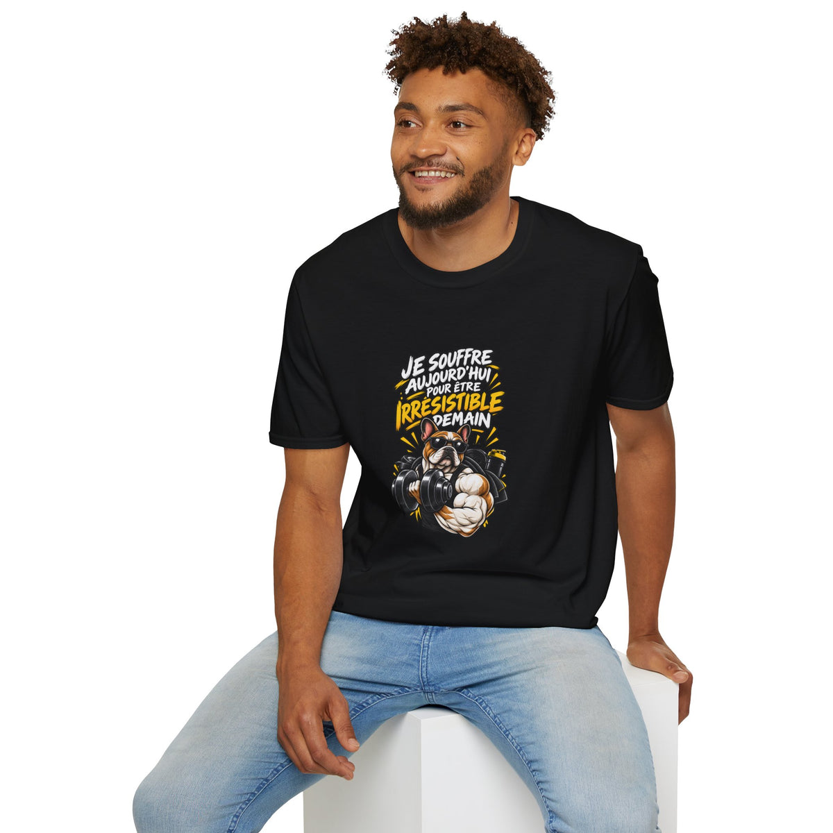 French Boxing Graphic T-Shirt — “Je souffre aujourd'hui pour être irrésistible demain”
