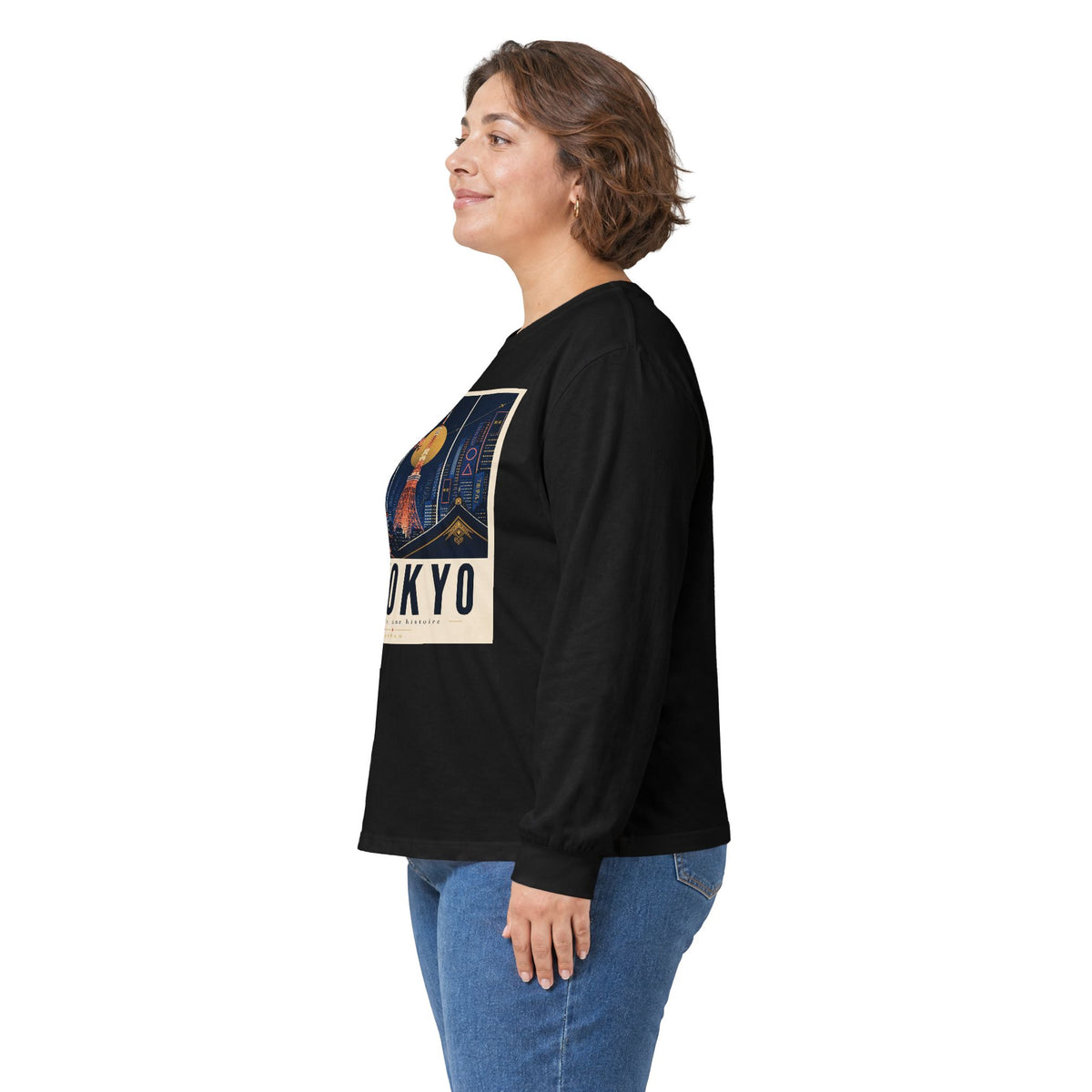 Tokyo Retro Travel Poster Long Sleeve Tee
