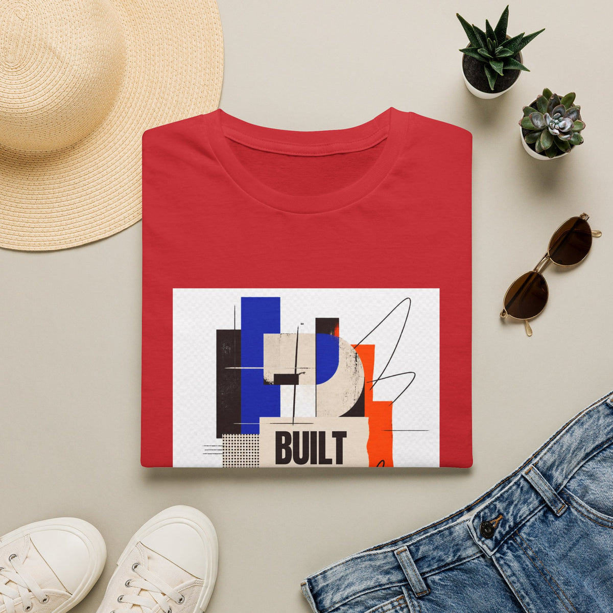 Built Different Abstract Graphic T-Shirt