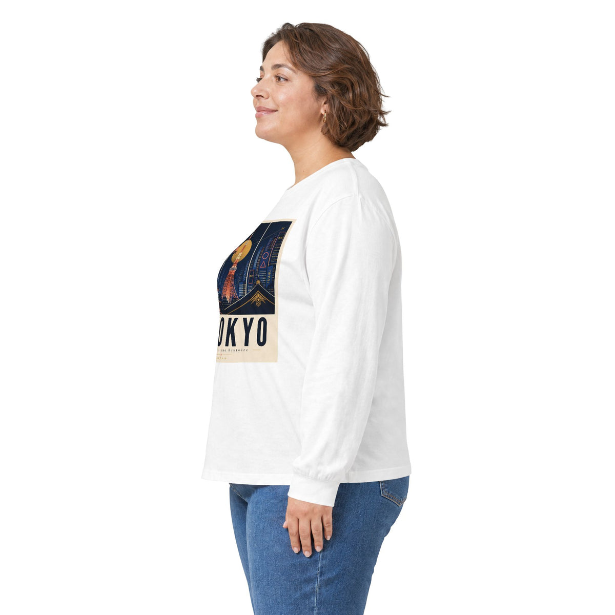 Tokyo Retro Travel Poster Long Sleeve Tee