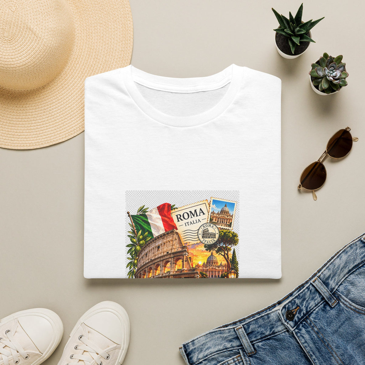 Rome Vintage Colosseum T-Shirt — Italia Travel Souvenir Tee