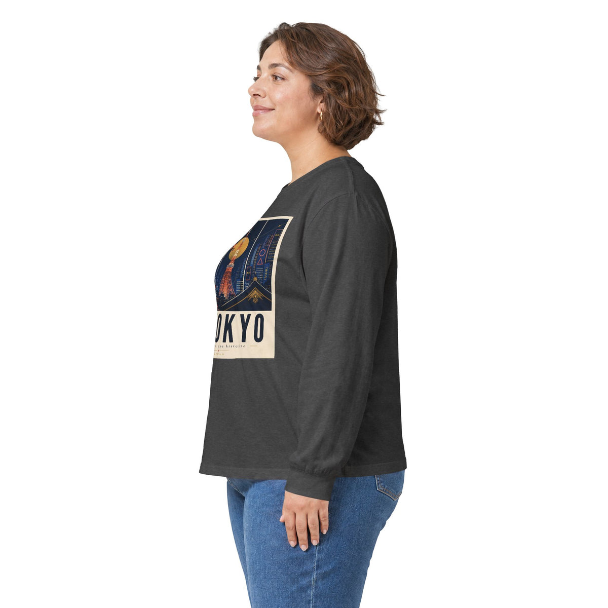 Tokyo Retro Travel Poster Long Sleeve Tee