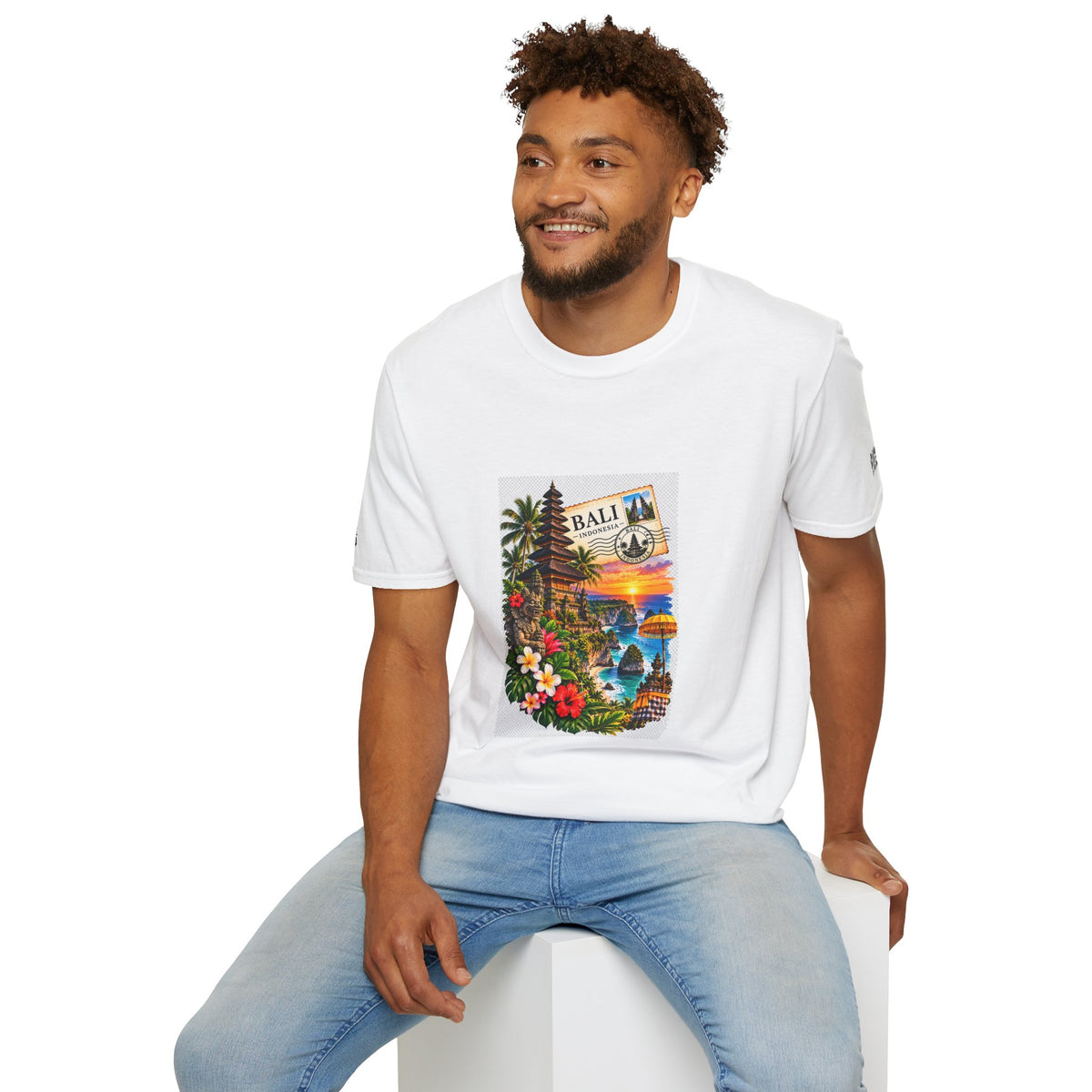 Bali Sunset Tropical T-Shirt — Vintage Island Travel Graphic