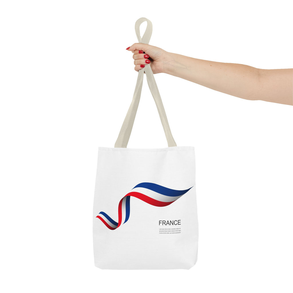 France Ribbon Tote Bag — Tricolore Travel Tote
