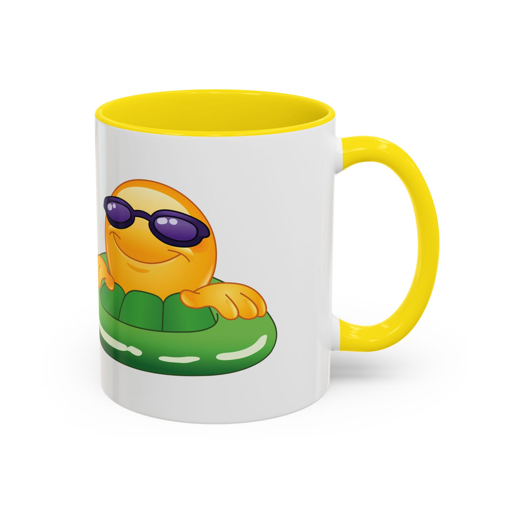 Summer Emoji Coffee Mug — Chill Floatie Design (11/15oz)