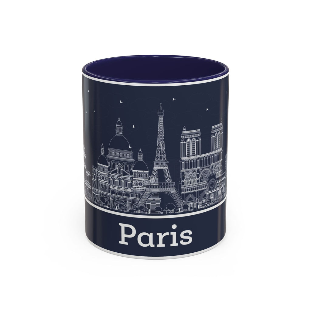 Paris Skyline Coffee Mug — Nighttime Cityscape Accent Mug