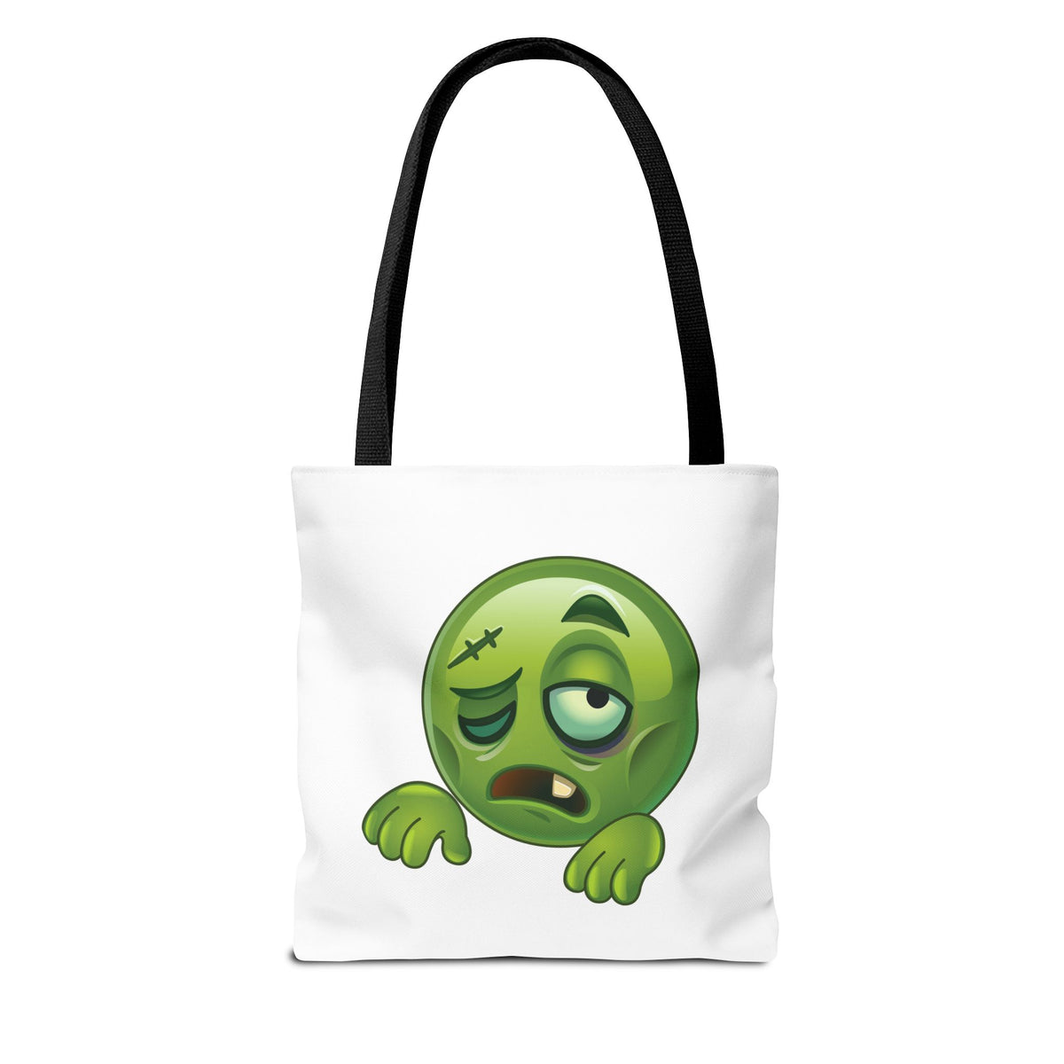 Tote Bag — Pain Scale & Sick Zombie Emoji AOP Tote