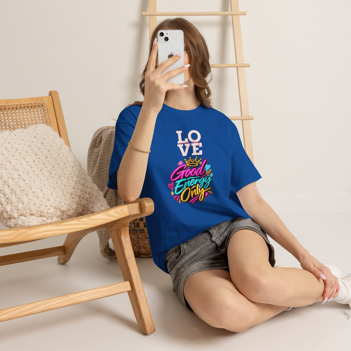 Good Energy Only T-Shirt — Love Graphic Positive Vibes Tee