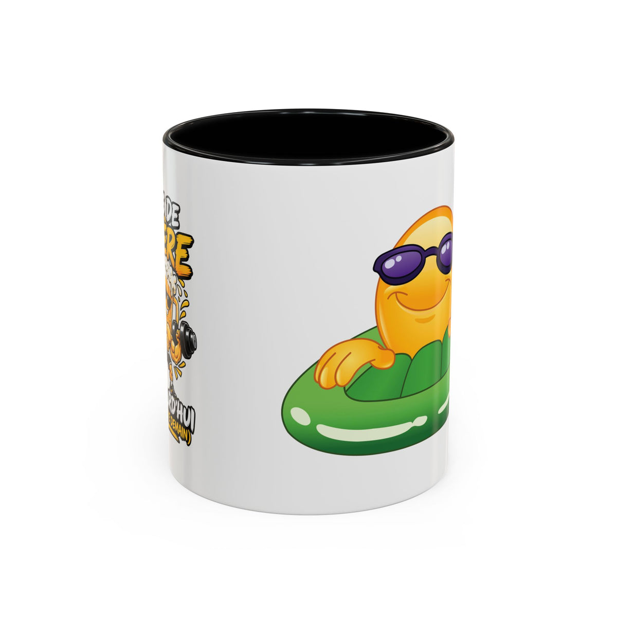 Summer Emoji Coffee Mug — Chill Floatie Design (11/15oz)
