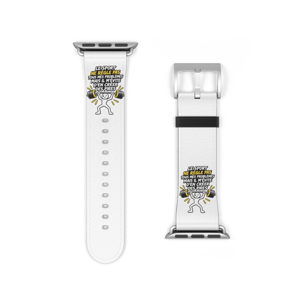 Watch Band — Motivational 'Be Sport, Be Brave' Graphic Silicone Band