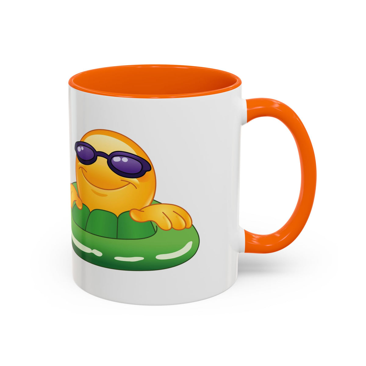 Summer Emoji Coffee Mug — Chill Floatie Design (11/15oz)