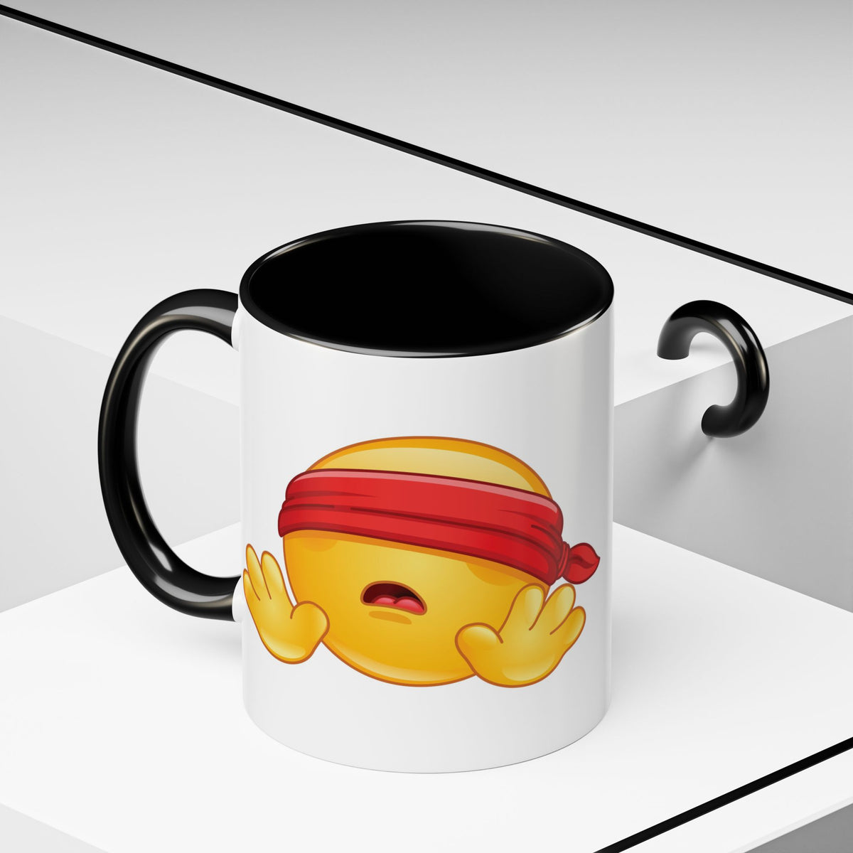 Pixel Emoji Coffee Mug — Fun Retro 8‑Bit Smiley Accent Mug (11/15oz)