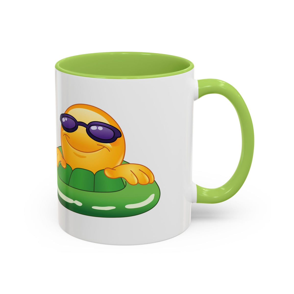 Summer Emoji Coffee Mug — Chill Floatie Design (11/15oz)