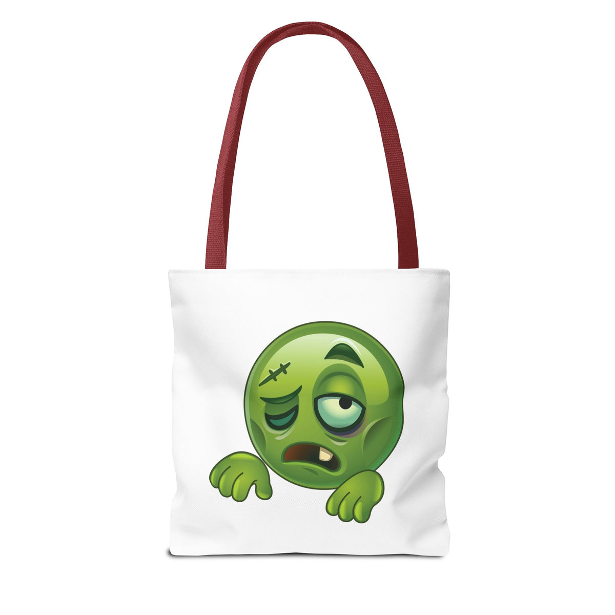 Tote Bag — Pain Scale & Sick Zombie Emoji AOP Tote