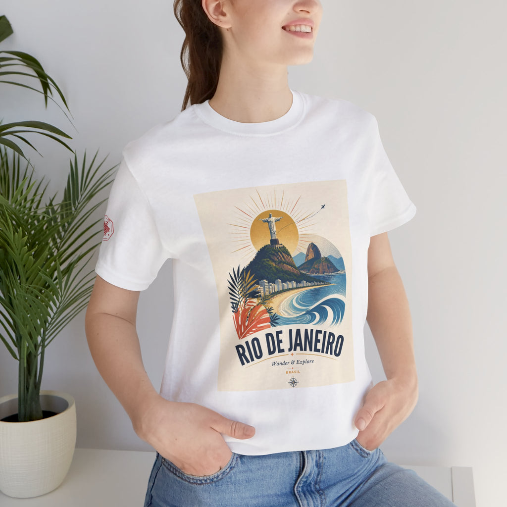 Rio de Janeiro Travel Tee — Retro Beach Surf Graphic T-Shirt