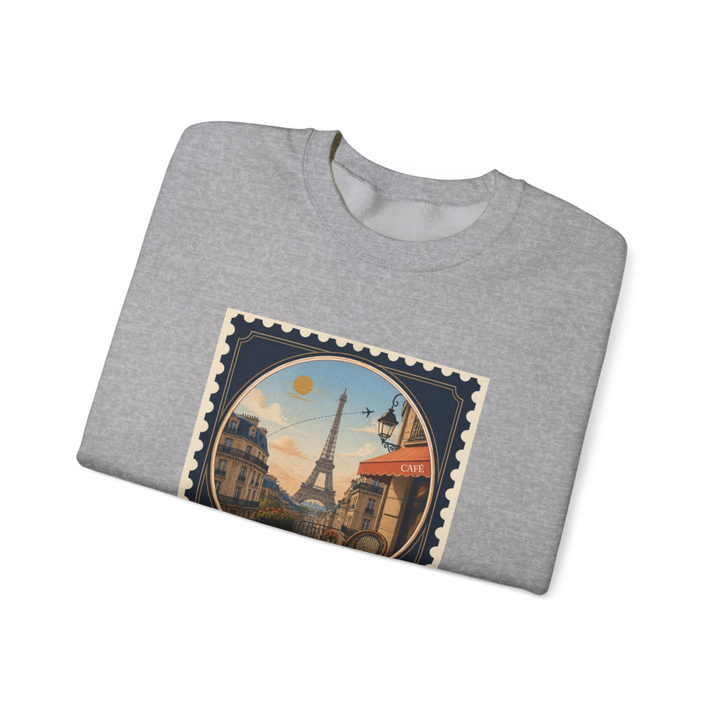 Paris Vintage Postage Stamp Sweatshirt